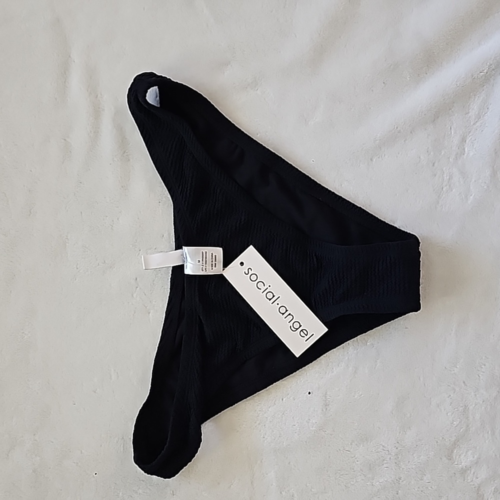 NWT Black bikini bottom